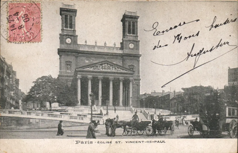 Paris — Igreja de São Vicente de Paulo — editor não visível - Frente