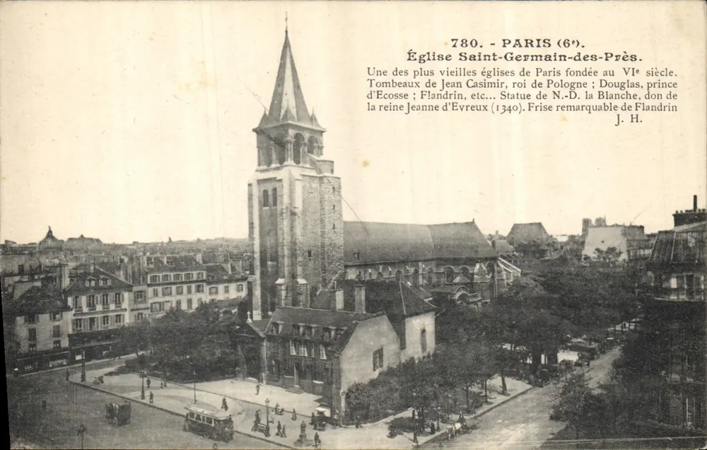 Igreja de Saint-Germain-des-Prés — Paris (6e) — L. Boisson, editor, 50, rue du Temple - Frente