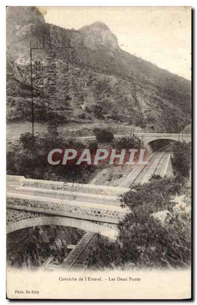 Corniche de l'Esterel - Les Deux Ponts — Fot. De Suzy - Frente