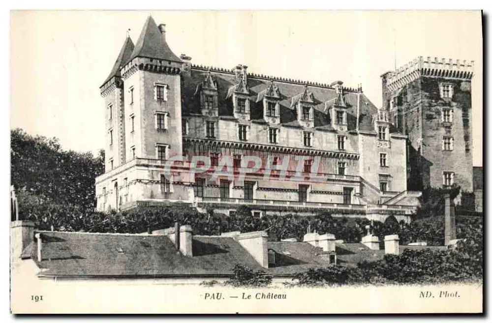 Pau — O Castelo — ND. Fot. - Frente
