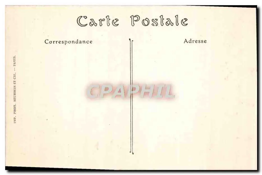 PAU — Innenraum des Schlosses, Schlafzimmer von Jeanne d'Albret — A.B. Phot. - Rückseite