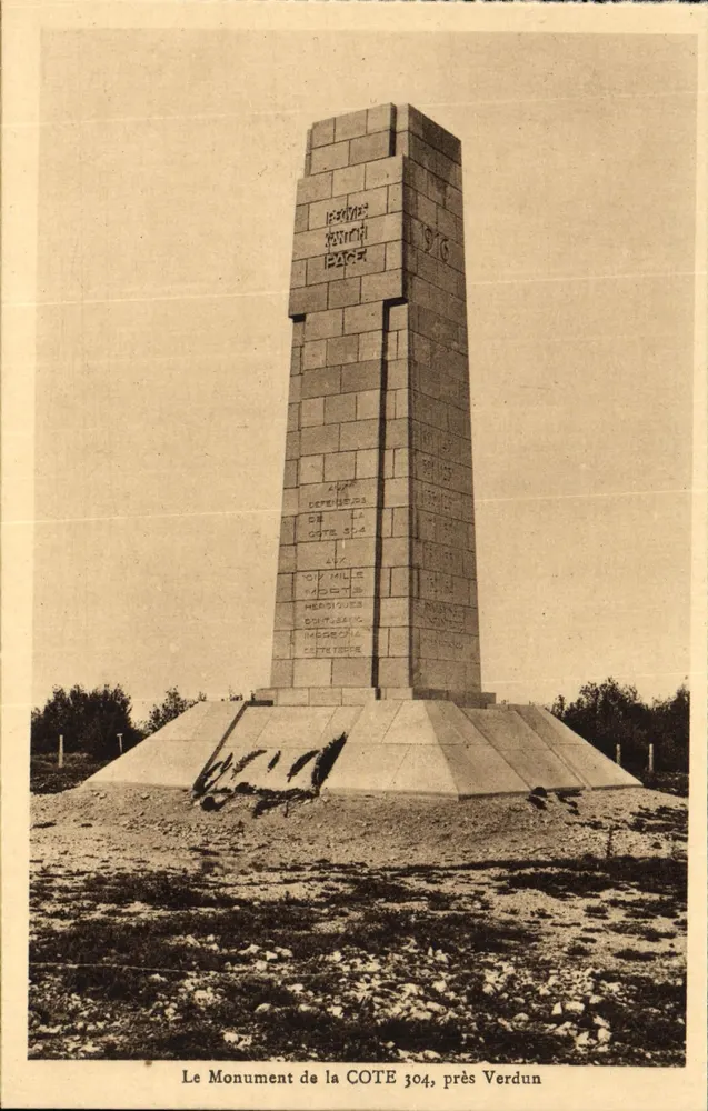 Monumento da COTE 304 perto de Verdun — Édition Verdun - Frente