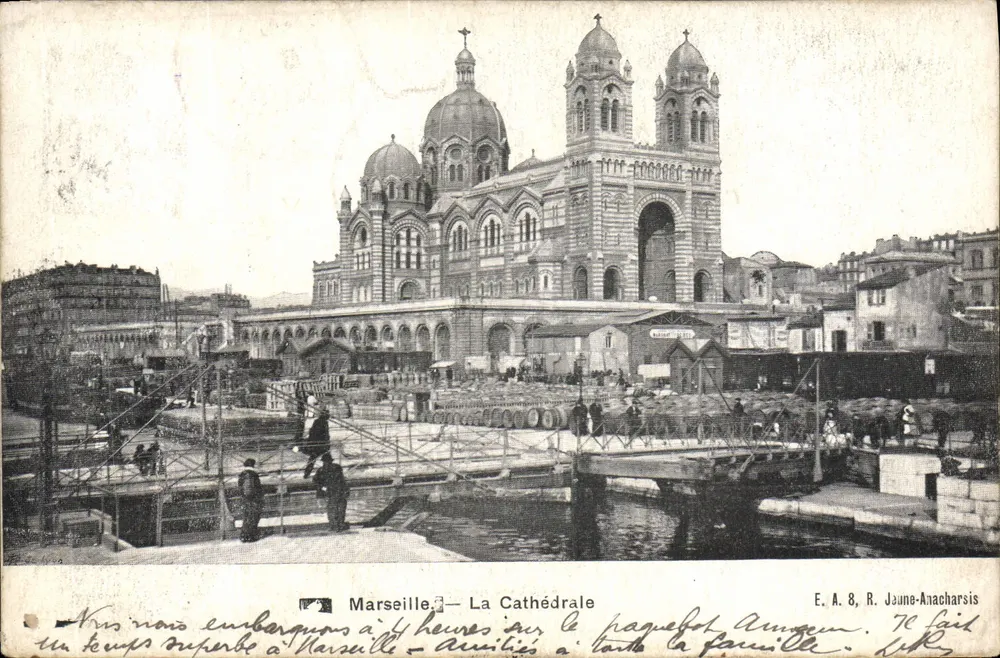 Marselha — A Catedral — E. A. 8, R. Amarelo-Anacharsis - Frente