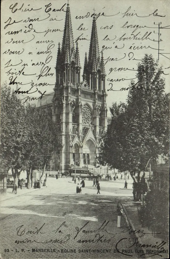 Marseille — Igreja de São Vicente de Paulo (os Reformados) — Franillil - Frente