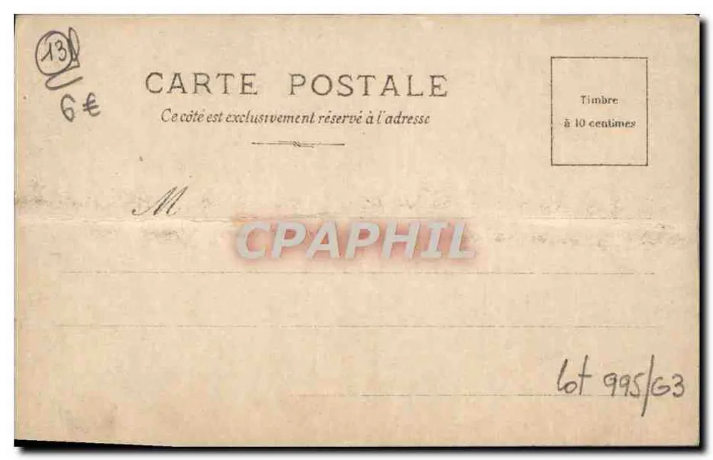 Marseille — La cathédrale — éditeur BUFFET FRÈRES - Verso