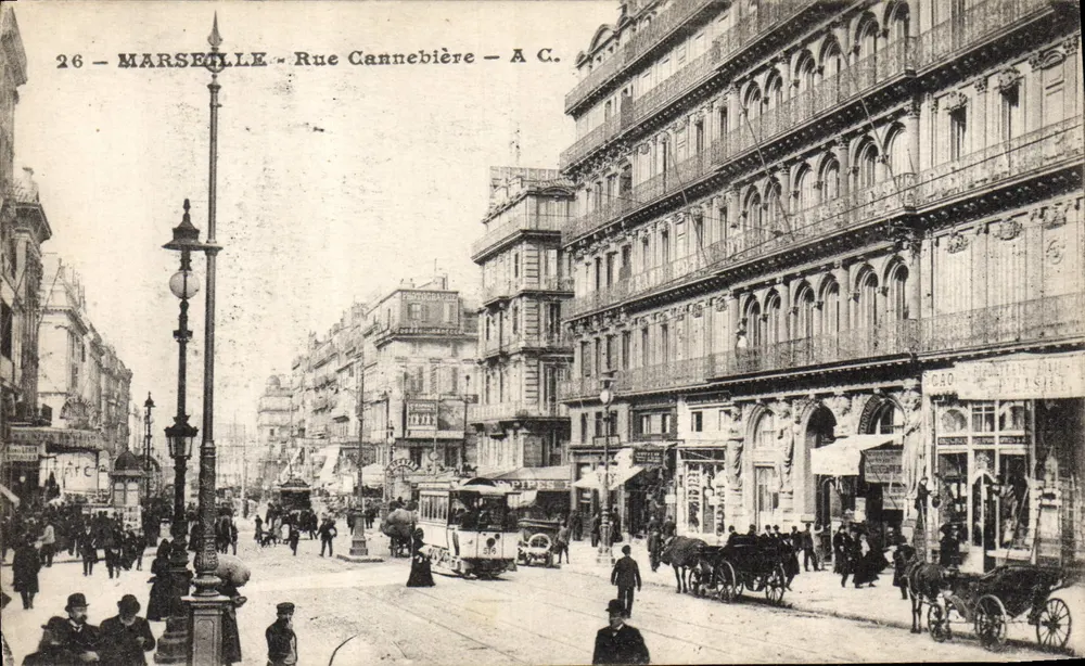 Marselha — Rue Cannebière — A.C. n°26 - Frente