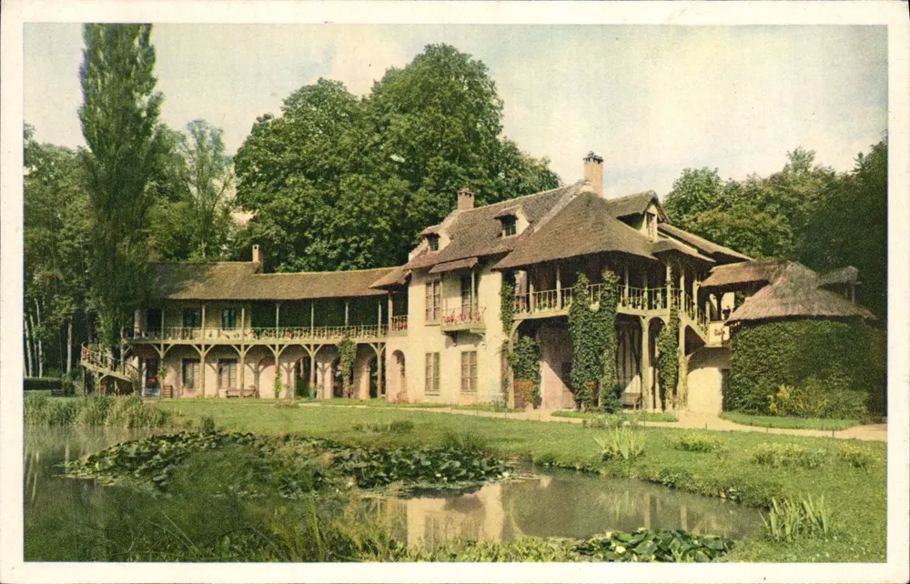 Dorf des Petit Trianon — Das Schloss der Königin — Druck von Orager, Schloss Versailles - Vorderseite