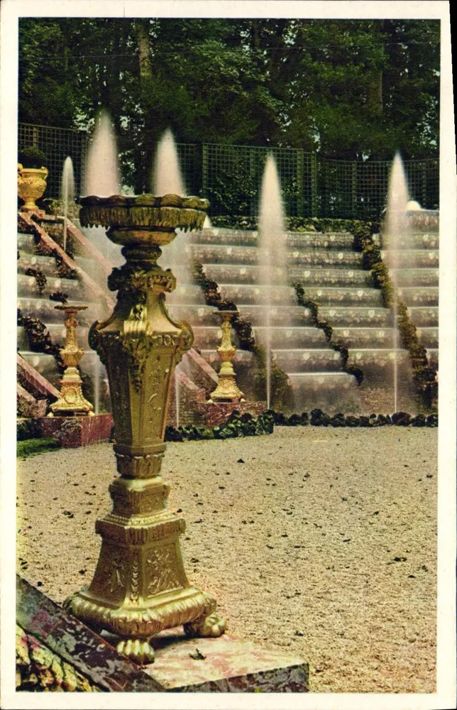 Der Rocaille-Teich — Park des Schlosses Versailles — Imp. Draeger - Vorderseite