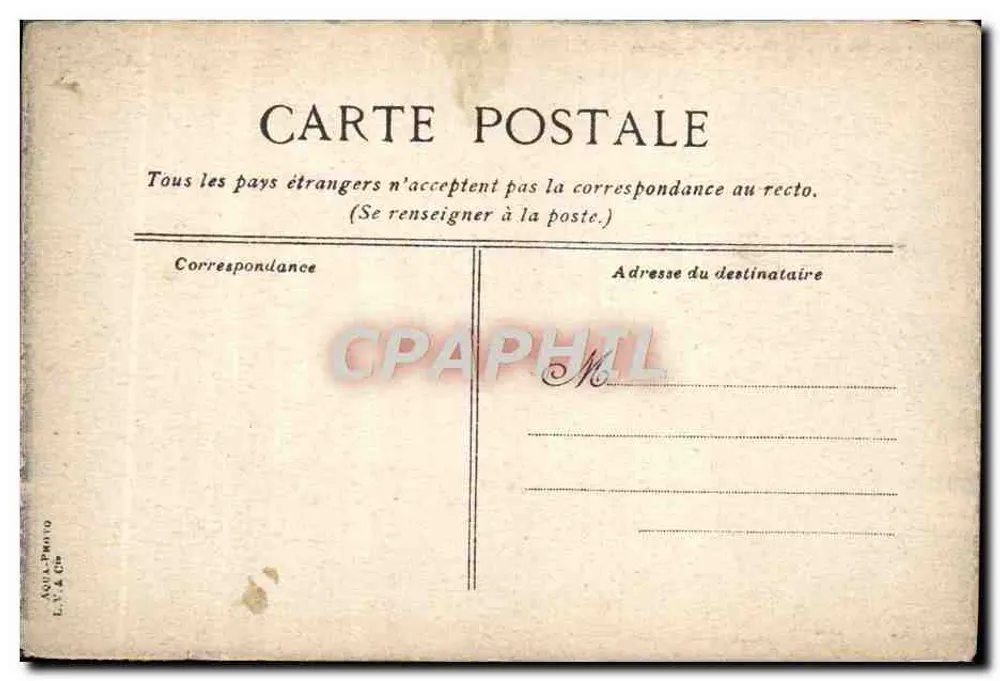 Versailles — Palácio do Petit Trianon — L. VIRCE - Verso