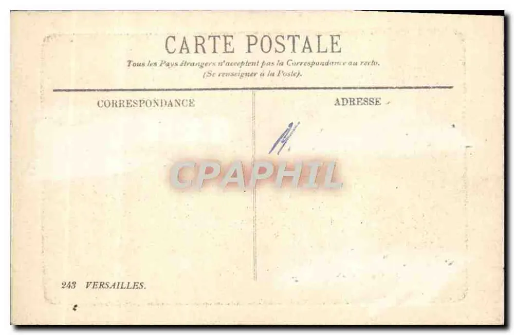 Das kleine Crianon - Dorf von Marie Antoinette — Versailles, Verlag L.D. - Rückseite