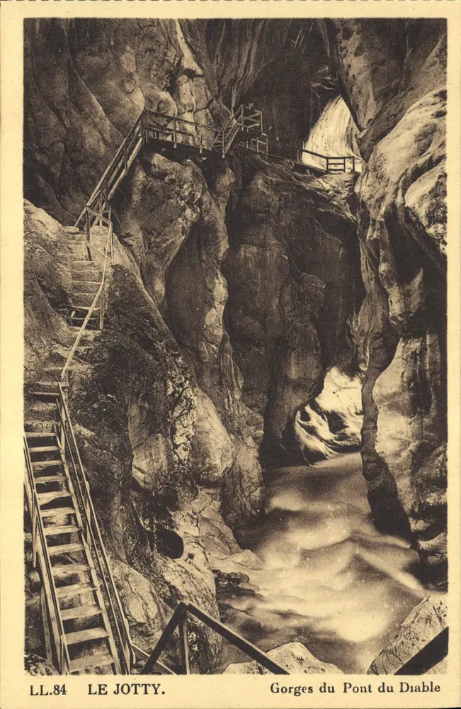 Le Jotty — Gorges do Pont du Diable — LL.84 — Edição especial da Sociedade das Gorges do Pont du Diable - Frente