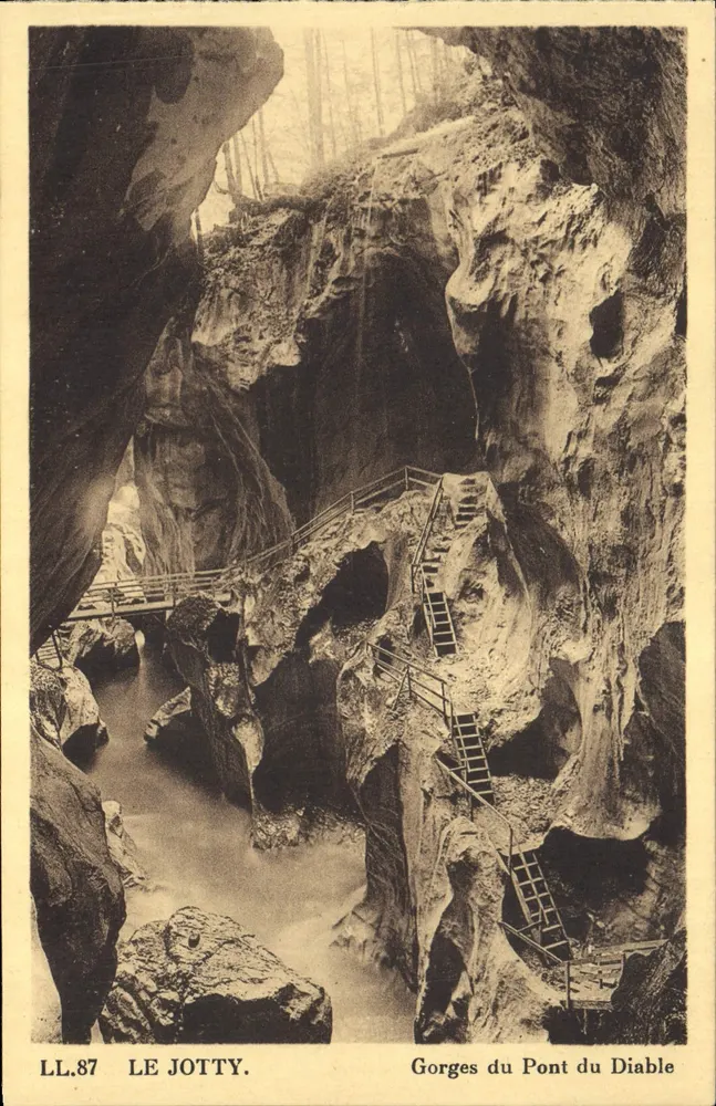 Gorges do Pont du Diable — LL.87 — Le Jotty — Edição especial da Sociedade das Gorges do Pont du Diable - Frente