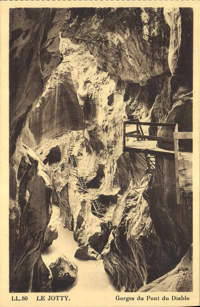 Le Jotty — Gorges do Pont du Diable — LL.80 — Edição especial da Sociedade das Gorges do Pont du Diable - Frente