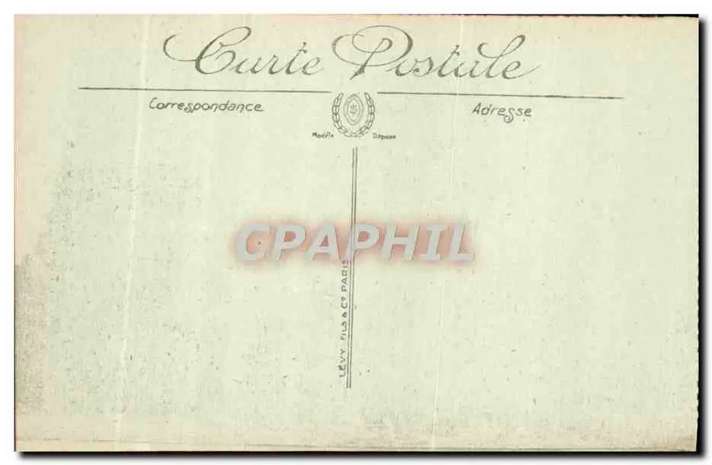 Glockenturm von Brügge — Rathaus nach dem Bombenangriff vom 6.-7.-8. Oktober — Verlag Lévy fils & Cie, Paris - Rückseite