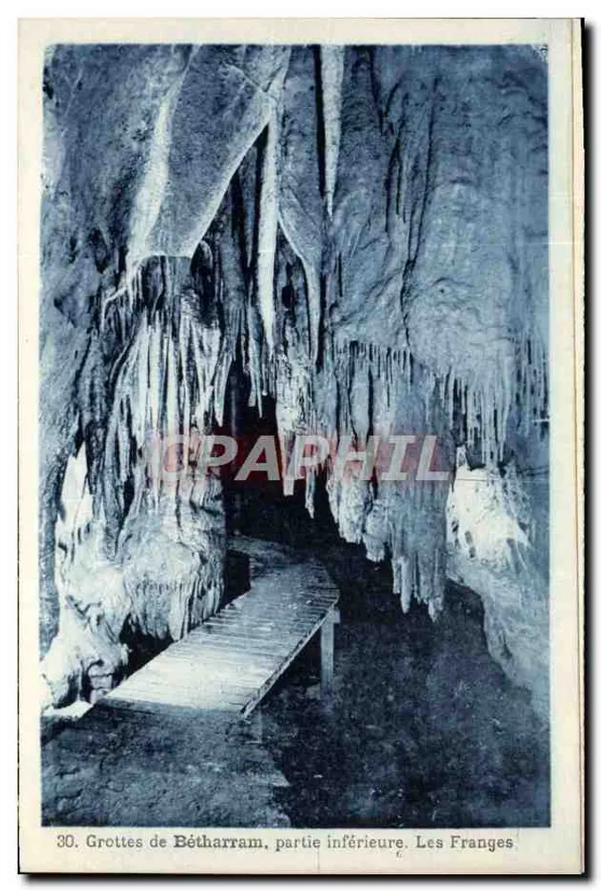 Grutas de Bétharram, parte inferior — Les Franges — n°30 - Anverso