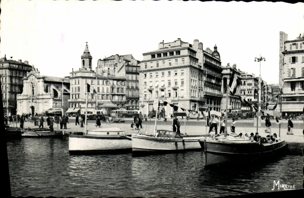 Der Quai des Belges in Marseille — Ansicht des Hafens mit Booten — Editions Mirehelle - Vorderseite