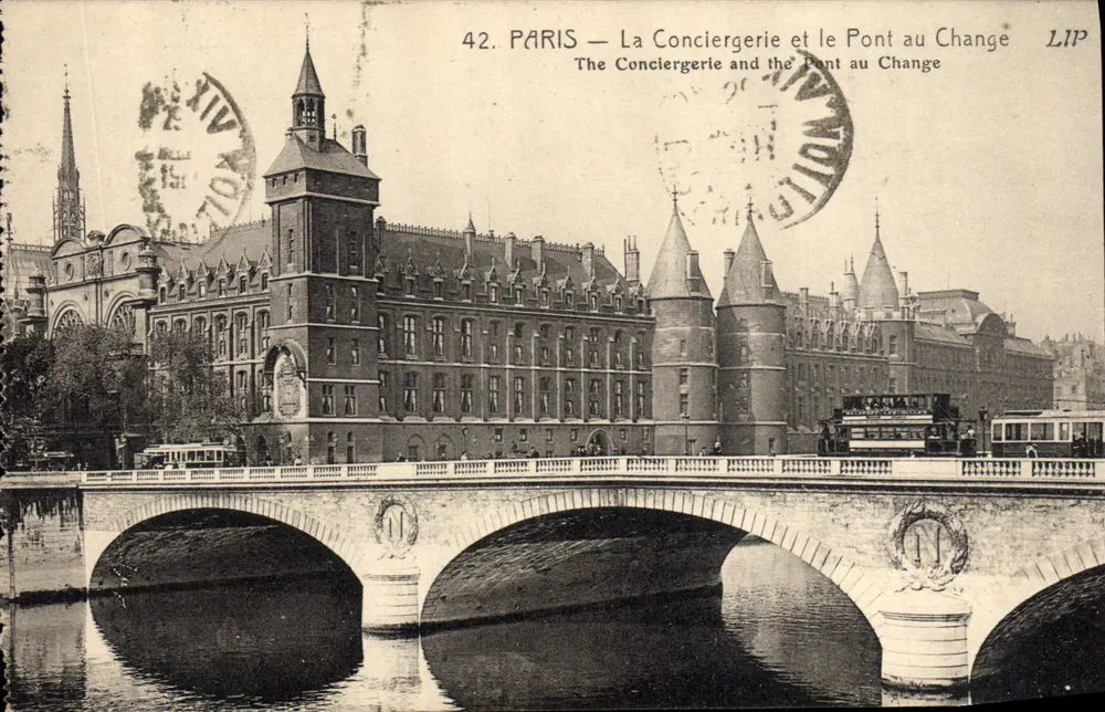 Paris — Die Conciergerie und der Pont au Change — LIP - Vorderseite