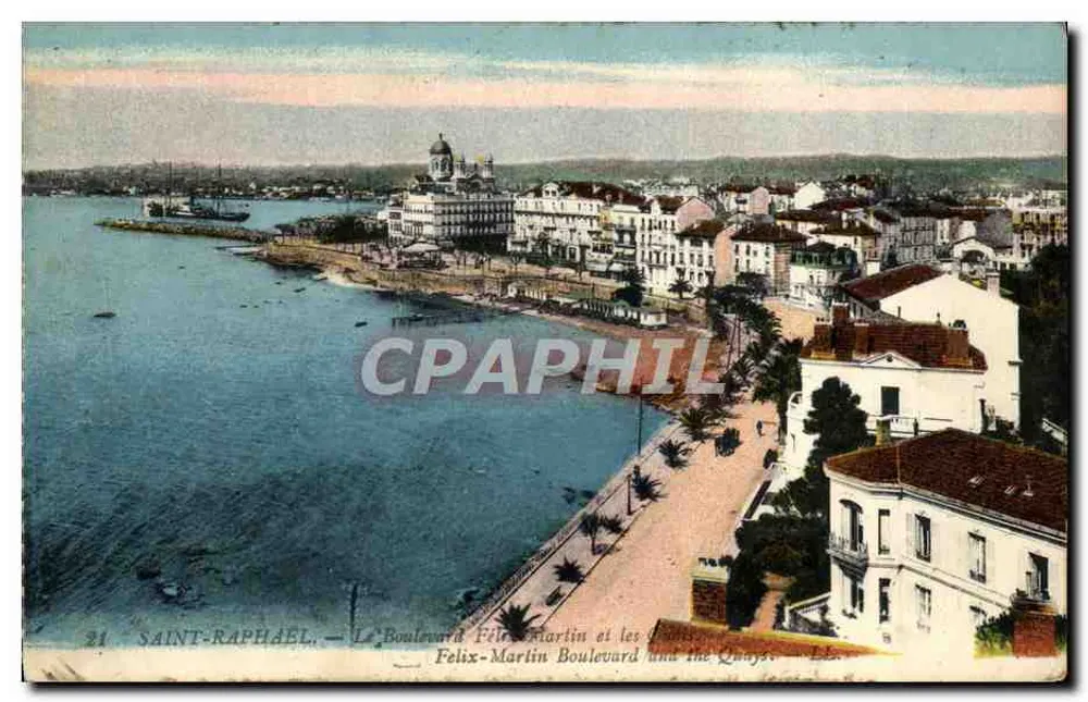 Saint-Raphaël — Der Boulevard Félix-Martin und die Quais — L.E. - Vorderseite