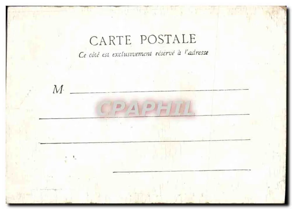 Paris — O Ponte Alexandre III — editor desconhecido, número de série 1 - Verso