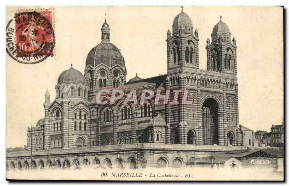 Marseille - A Catedral - EL. - 90 - Frente