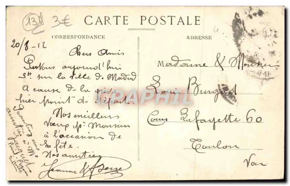 Marseille - A Catedral - EL. - 90 - Verso