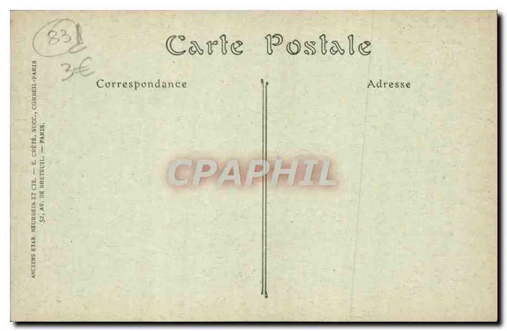 Corniche do Esterel — Os Rochos da Ponta da Baumette — Anciens Établ. Neurdein et Cie, 316 - Verso