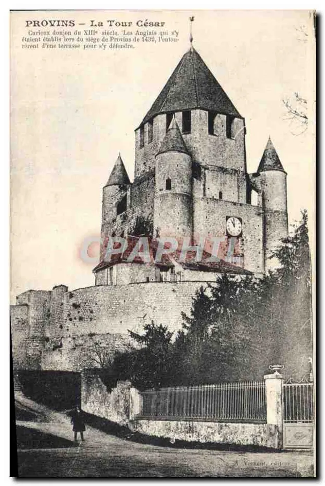 Provins — A Torre César — A. Vernant editor - Frente