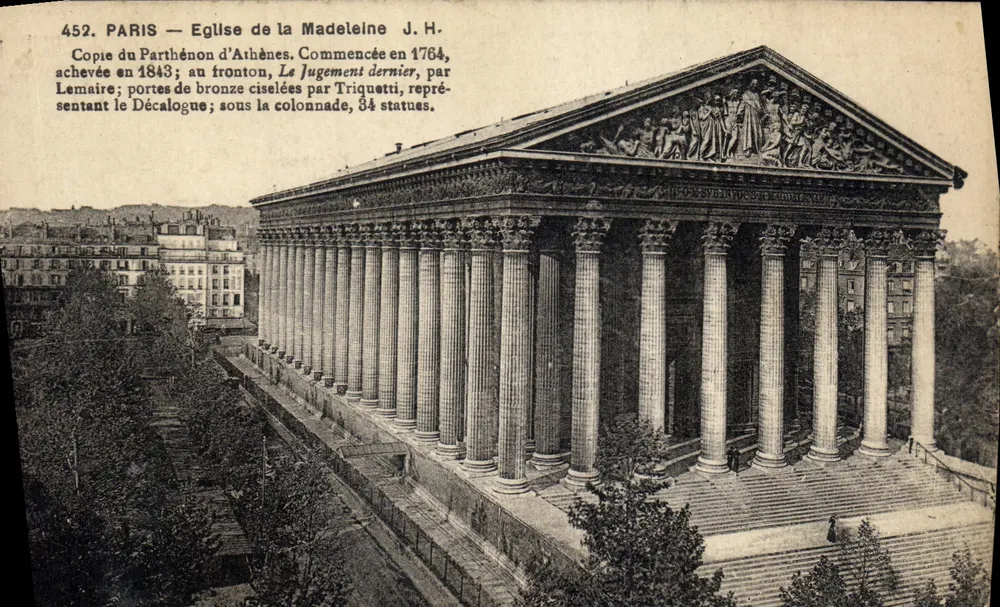Paris — Igreja da Madeleine — J.H. — n°452 - Frente