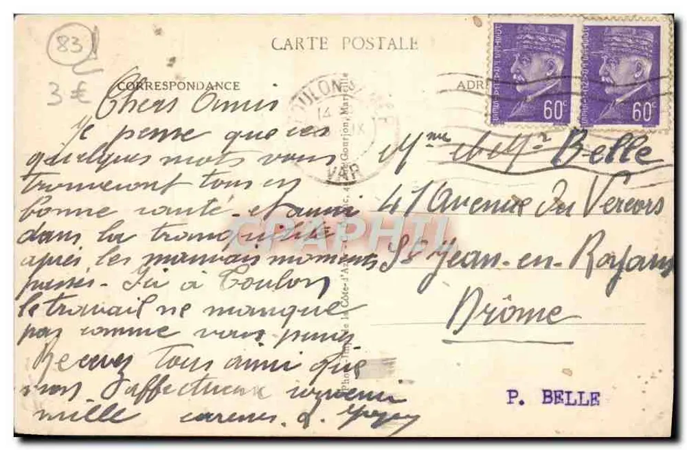 Pointe de Sainte-Marguerite - Küstenblick - Toulon (Var) - Lyxon - Rückseite