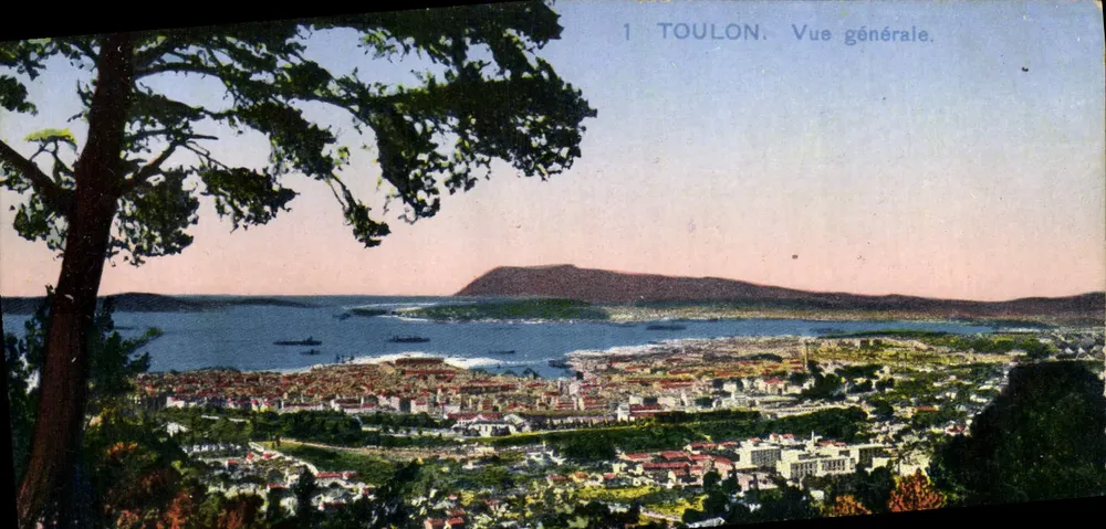 Toulon — Vista geral — Impresso na Alemanha - Frente
