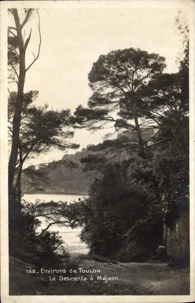 Umgebung von Toulon — La Descente à Méjean — Édition Bouyvetard, Toulon (Var) - Vorderseite