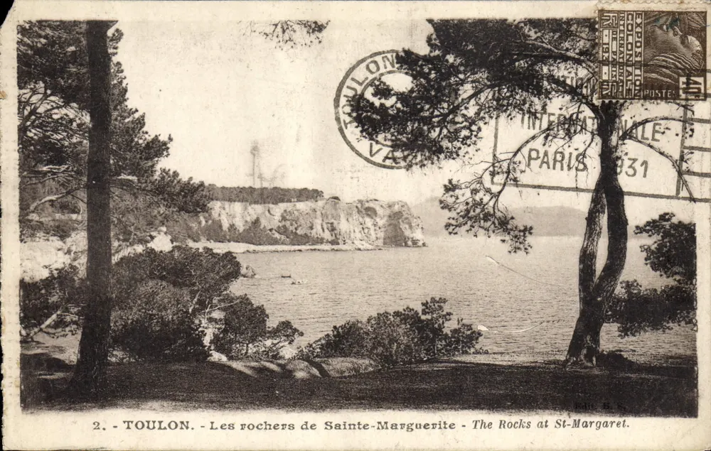 Toulon - Les rochers de Sainte-Marguerite — Verleger Bouvet & Cie, n°2 - Vorderseite