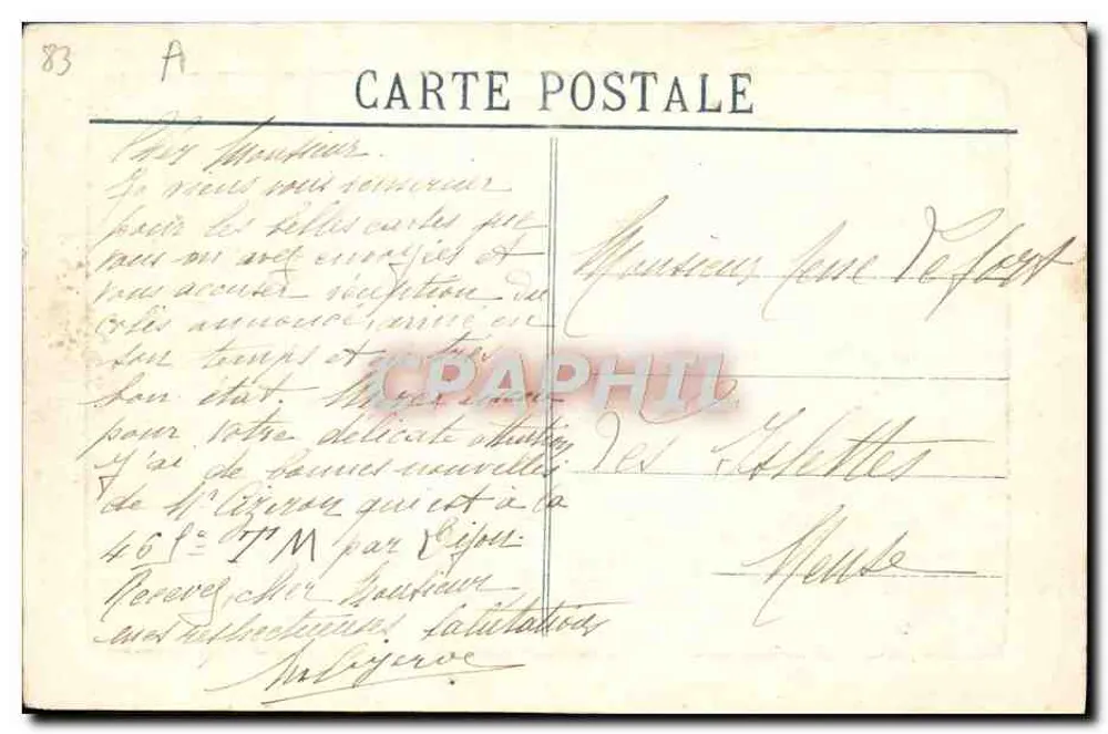 Toulon — A Grande Torre — editor F.F. n° 95 - Verso