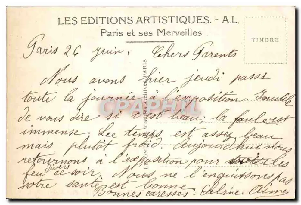 PARIS - Panteão e Rue Soufflot — A.L. edições - Verso