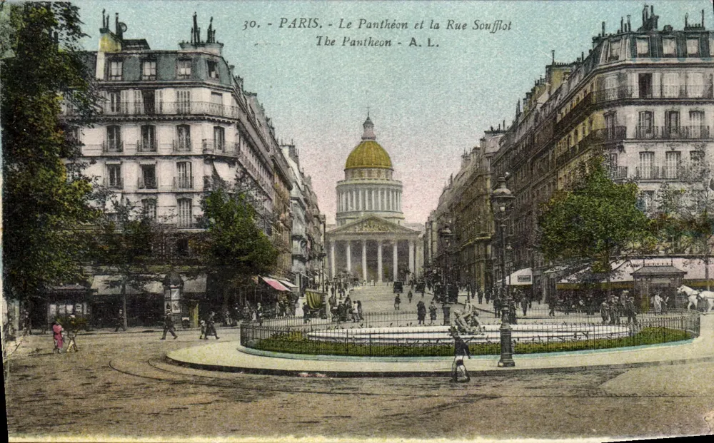 Paris - Der Panthéon und die Rue Soufflot — A.L. n°30 - Vorderseite