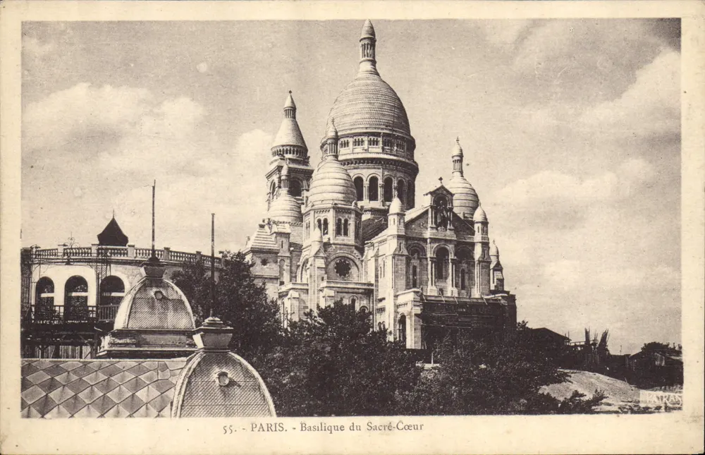 Paris - Basílica do Sagrado Coração — série 55 — editor Patras - Frente
