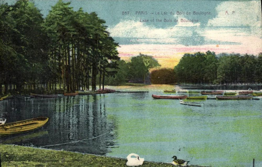 PARIS — Der See im Bois de Boulogne — A. P. 287 - Vorderseite
