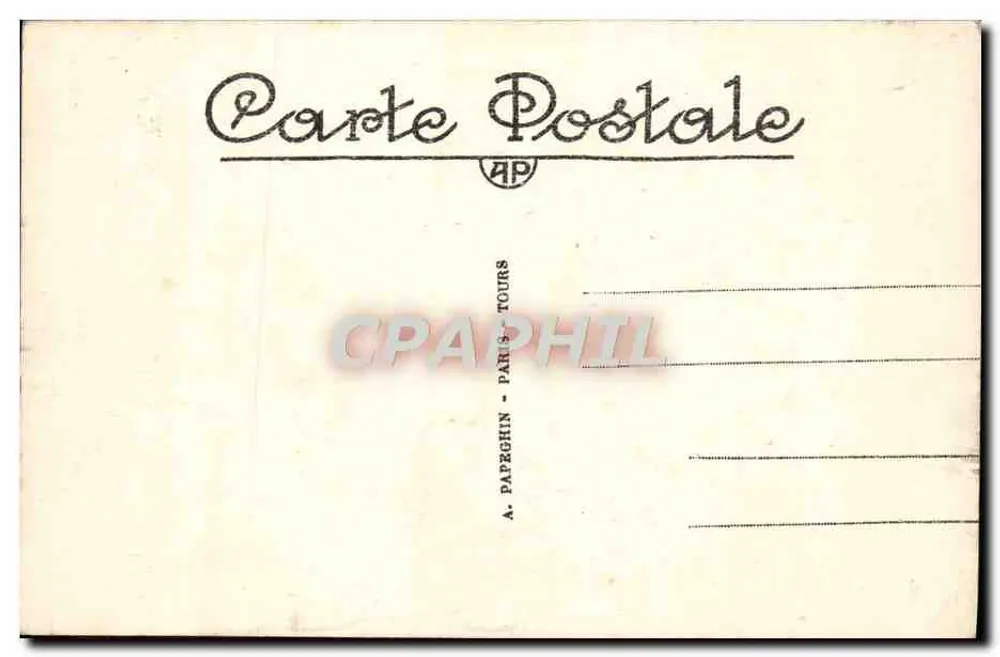 PARIS — Der See im Bois de Boulogne — A. P. 287 - Rückseite