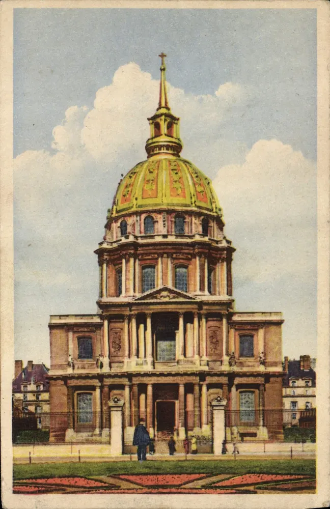 Paris - O Domo dos Invalidos — editor Des Arts Photomécanique, Strasbourg, n° 785 - Frente