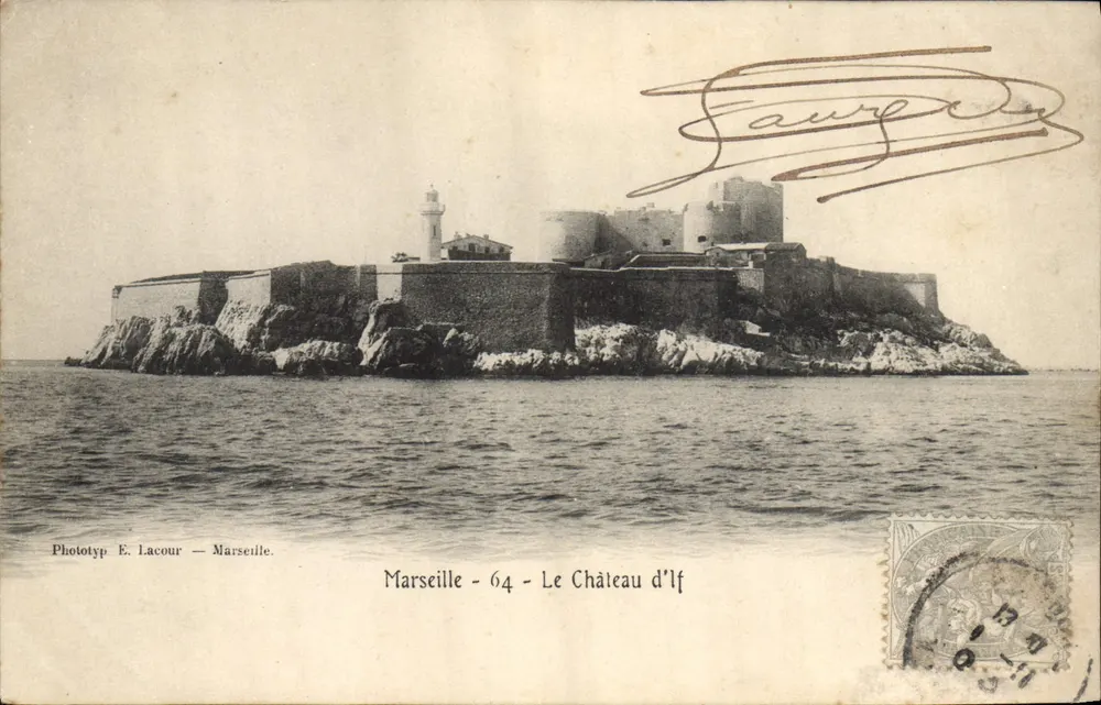 Marselha - 64 - O Castelo de If — Fototip E. Lacour — Marselha - Frente