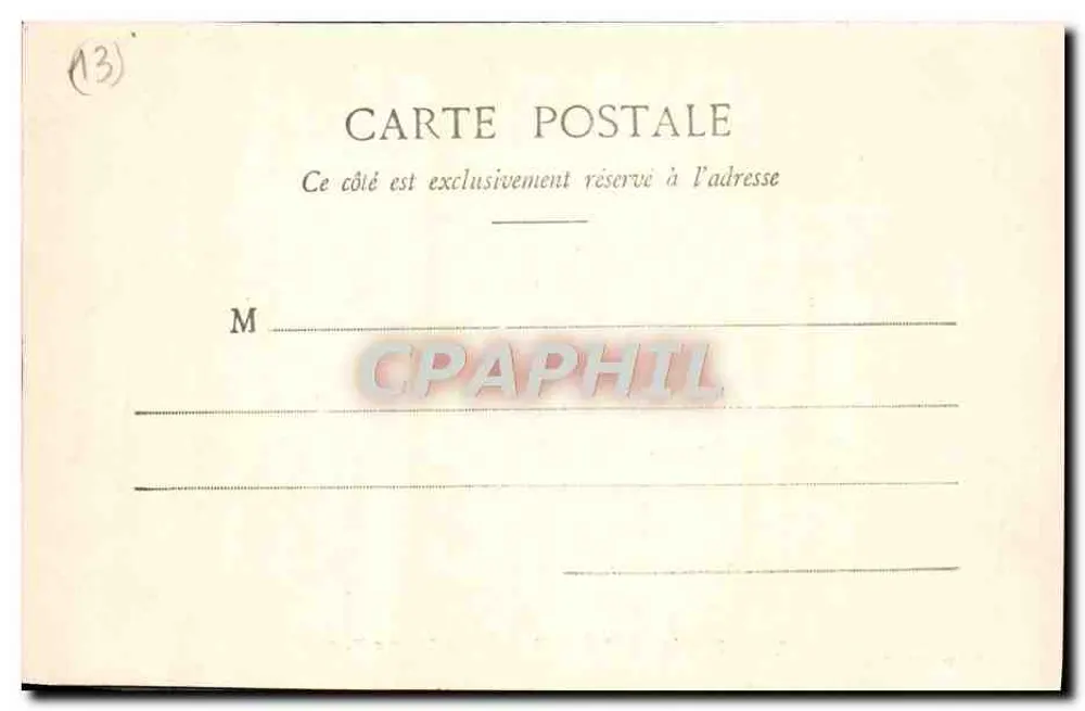 Marseille — Eingang zum Vieux Port — Edition Giletta, Foto. Nice, 1911 - Rückseite
