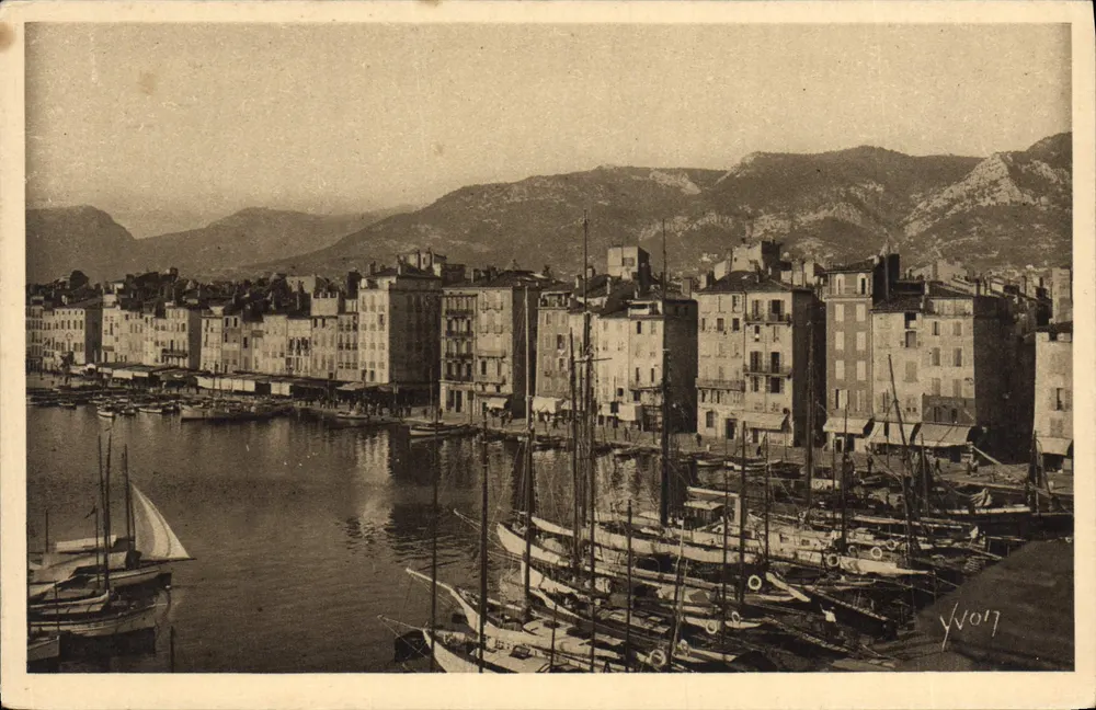 Toulon — Panoramablick auf den Hafen — Les Éditions d'Art YVC, Paris - Vorderseite