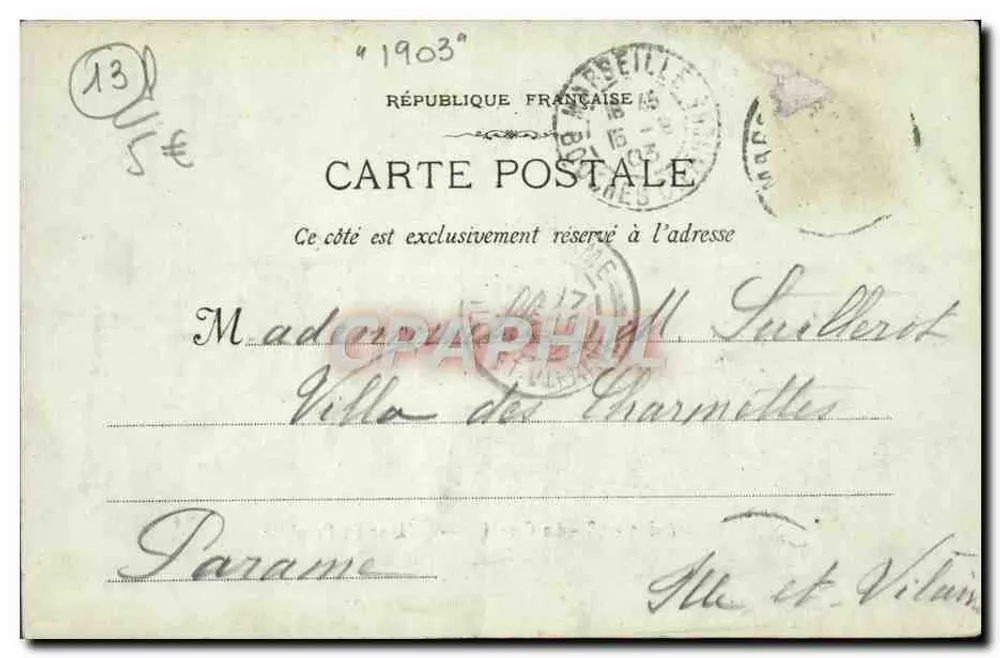 Marseille - La Corniché (L'Anse du Prophète) — Fototipo K. Lacome, 10, rue Thubanéau - Verso