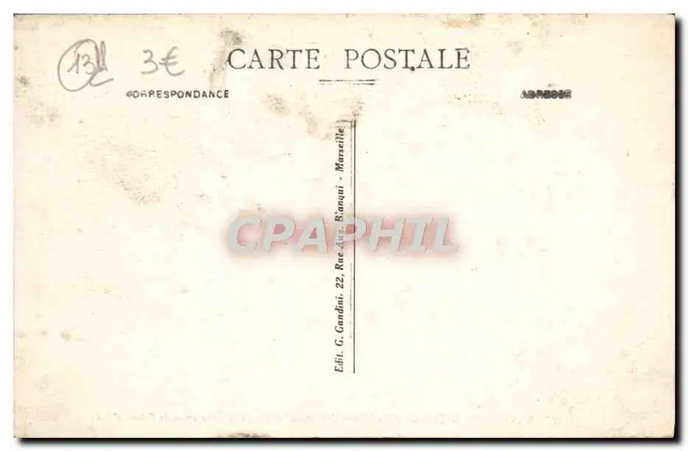 Marseille — Das Schloss If, erbaut von François I und lange Zeit als Staatsgefängnis genutzt — Mireille, Nr. 77 - Rückseite
