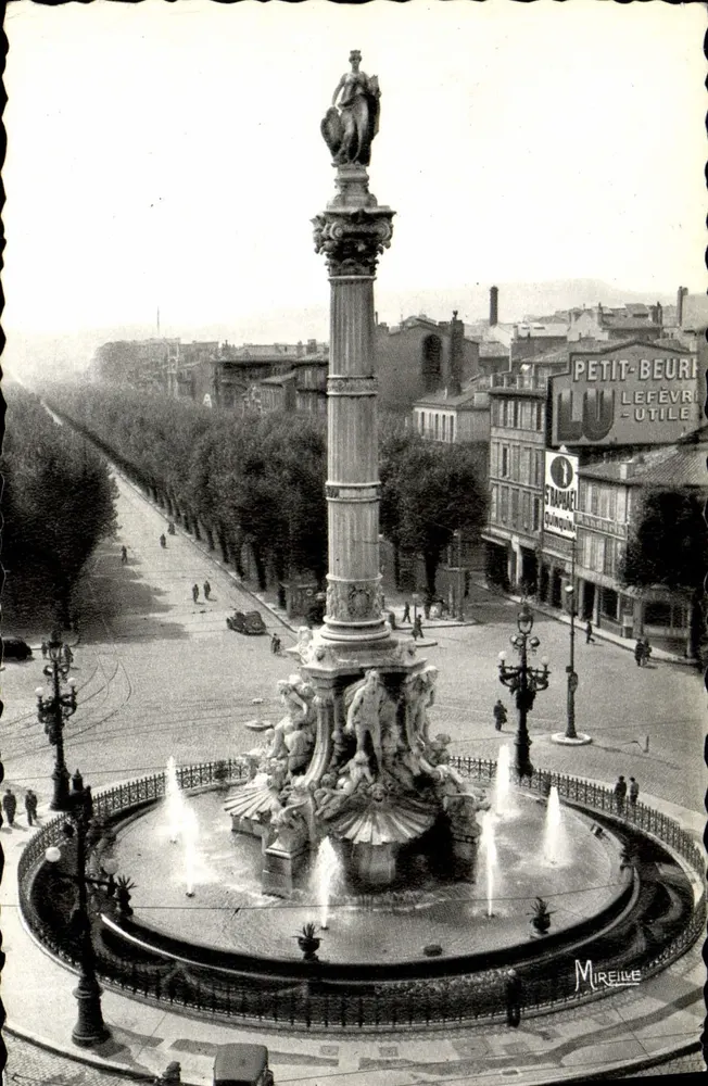 Place Castellane - Fontaine Cantini — Marseille — Mireille - Vorderseite