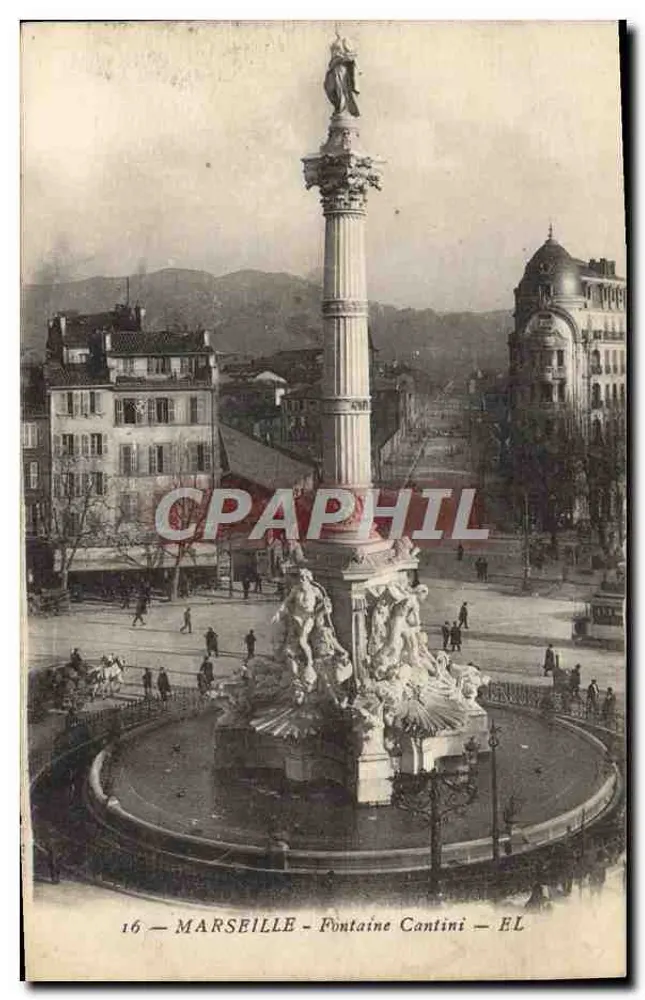 Marseille — Fontaine Cantini — EL - Frente
