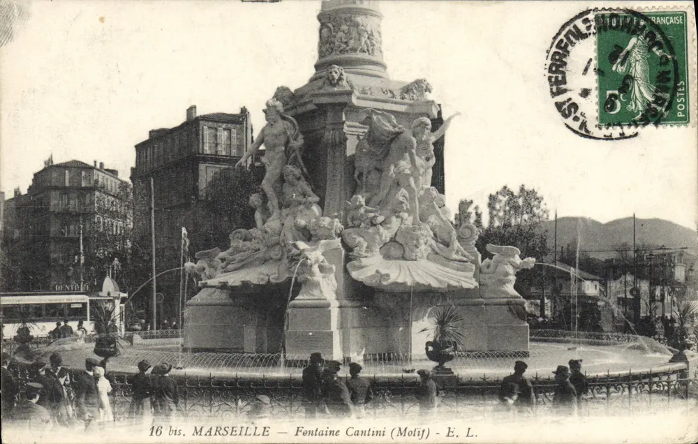 Marseille — Fontaine Cantini (Molif) — E. L. - Frente