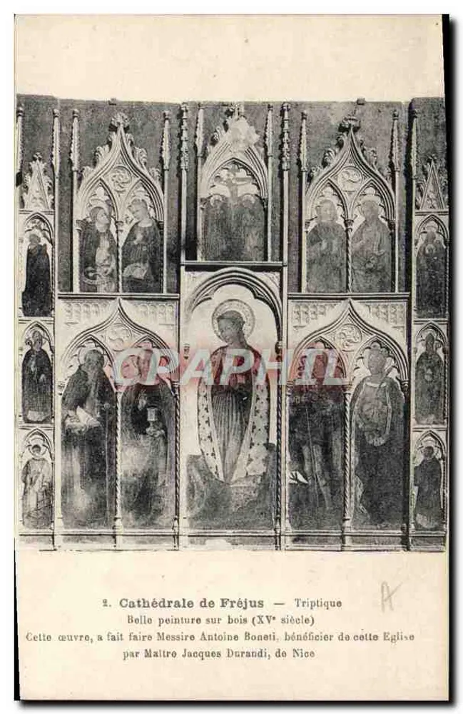 Kathedrale von Fréjus — Triptychon des 15. Jahrhunderts — Verlag A. Tribiat - Vorderseite