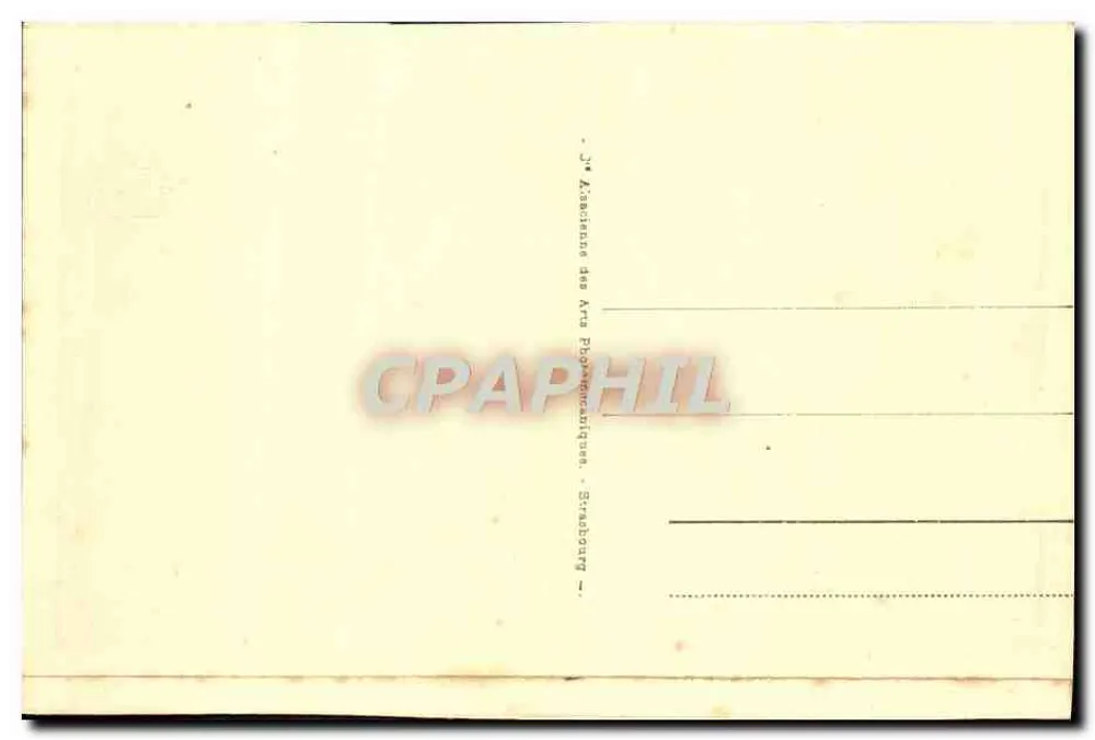 Strasbourg - O Banho das Plantas — editor: 3e Assistance des Arts Populomaniques, Strasbourg — n° de série 98 - Verso