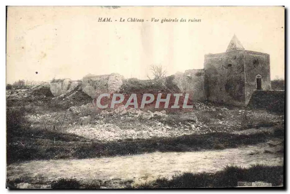 HAM - Das Schloss - Allgemeiner Blick auf die Ruinen — V. G. à Gom - Vorderseite